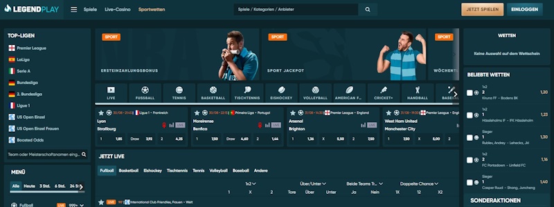 LegendPlay Sportwetten Schweiz